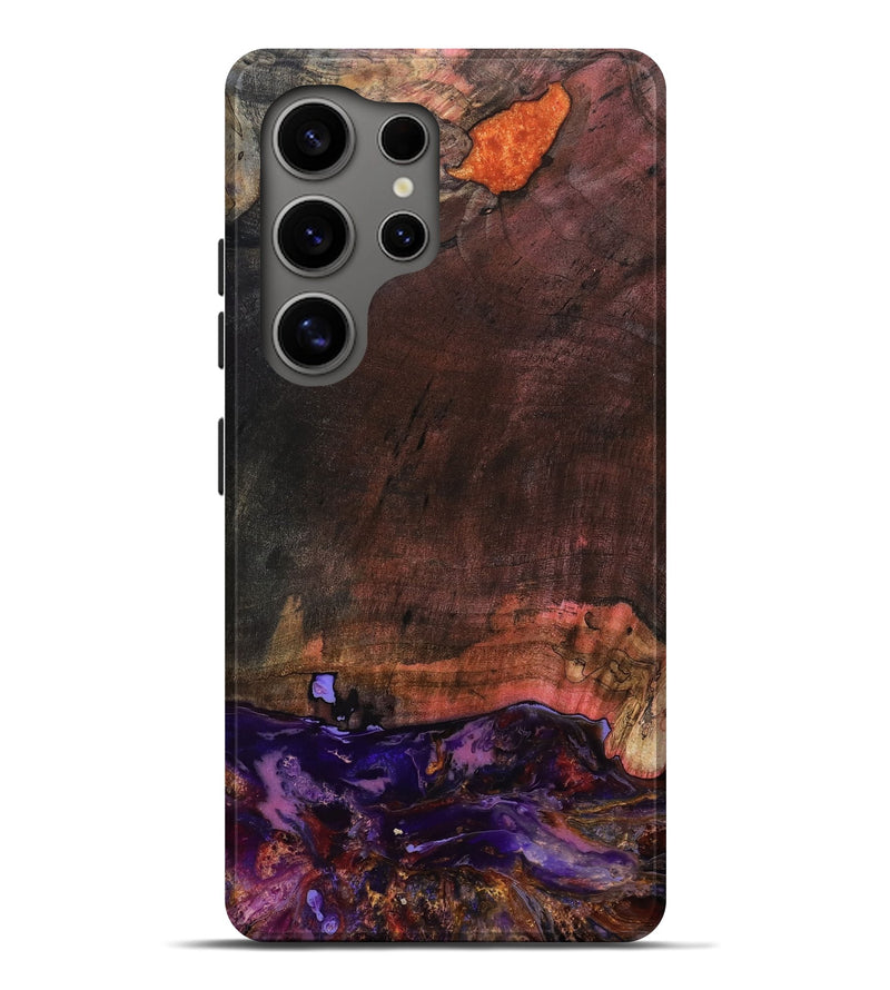 Galaxy S25 Ultra Wood Live Edge Phone Case - Israel (Red, 799670)