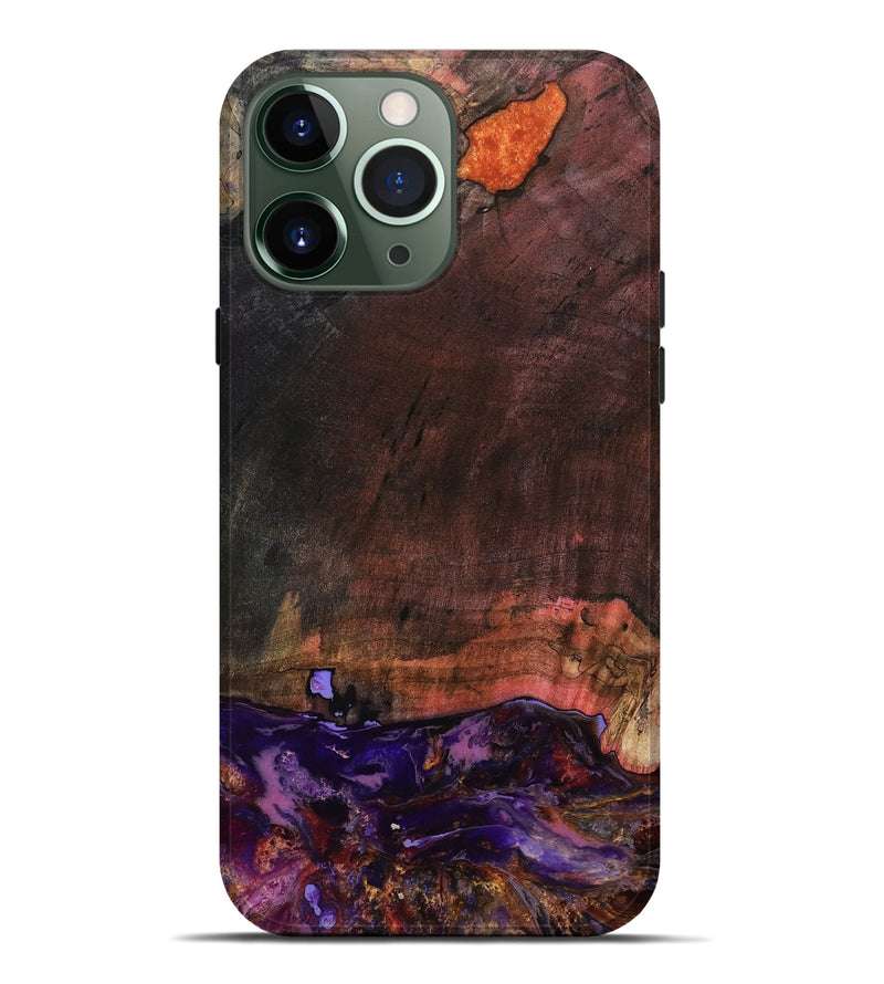 iPhone 13 Pro Max Wood Live Edge Phone Case - Israel (Red, 799670)