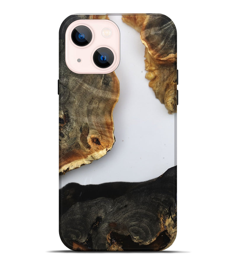 iPhone 14 Plus Wood Live Edge Phone Case - Dana (Clear, 799672)