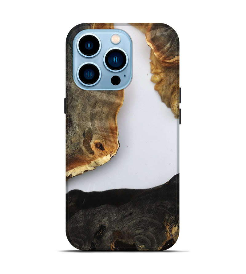 iPhone 14 Pro Wood Live Edge Phone Case - Dana (Clear, 799672)