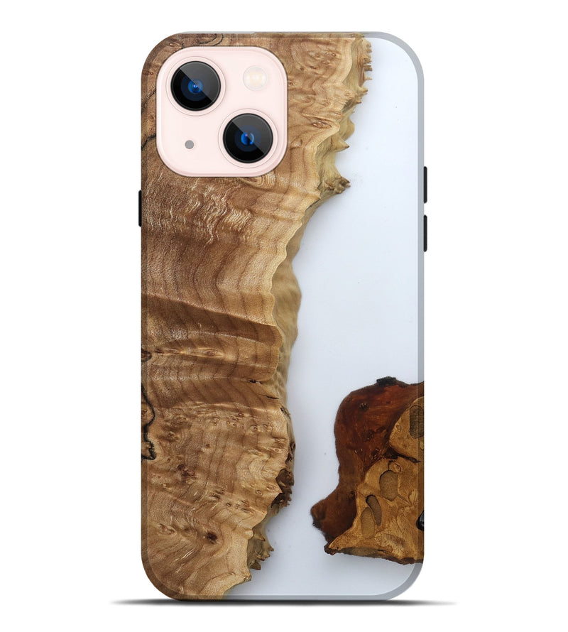 iPhone 14 Plus Wood Live Edge Phone Case - Marty (Clear, 799674)