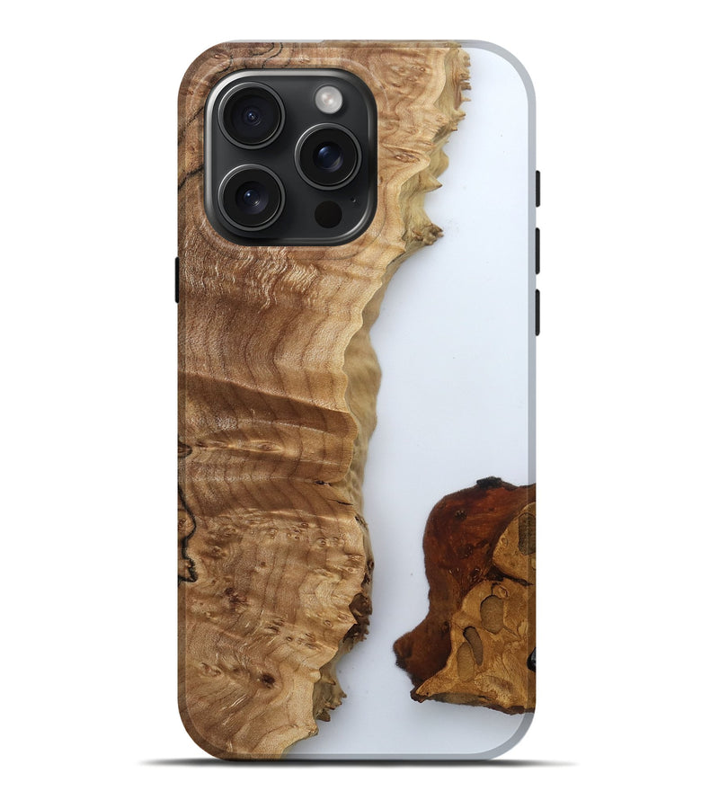iPhone 16 Pro Max Wood Live Edge Phone Case - Marty (Clear, 799674)