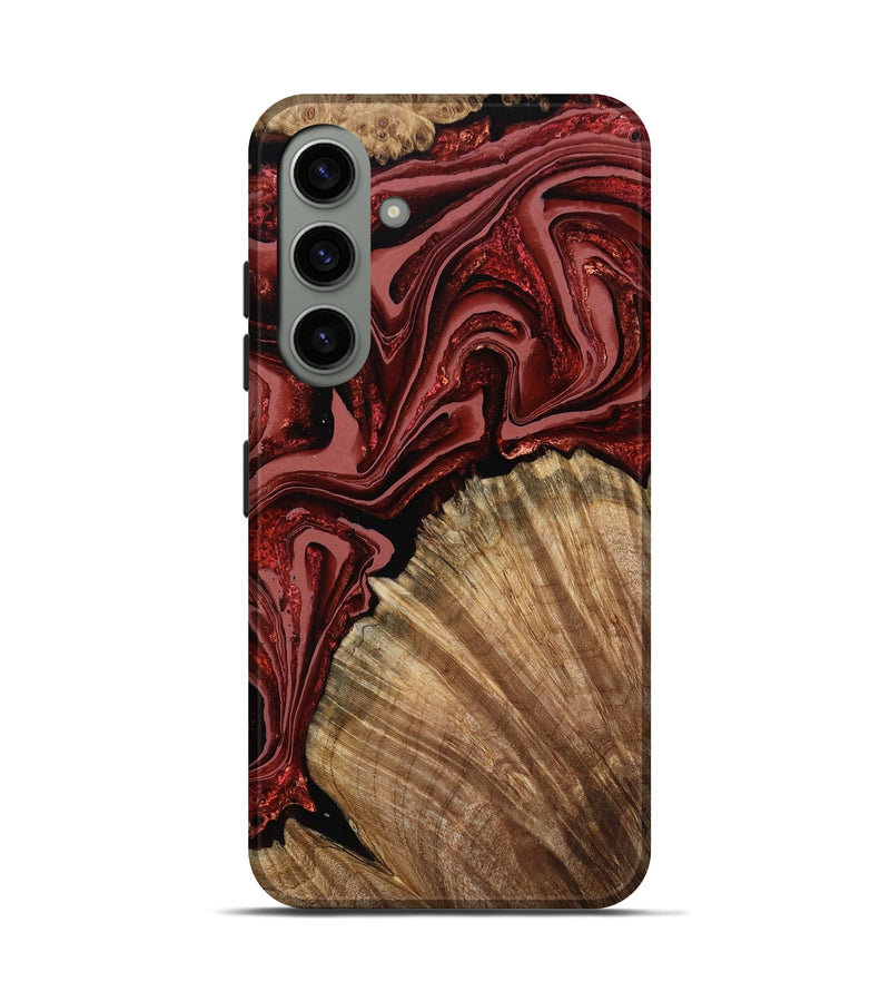 Galaxy S24 Wood Live Edge Phone Case - Anika (Red, 799675)