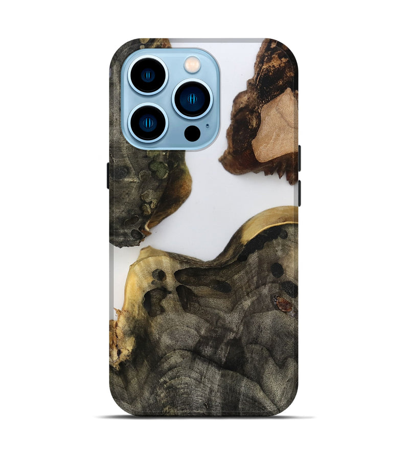 iPhone 14 Pro Wood Live Edge Phone Case - Kaliyah (Clear, 799676)