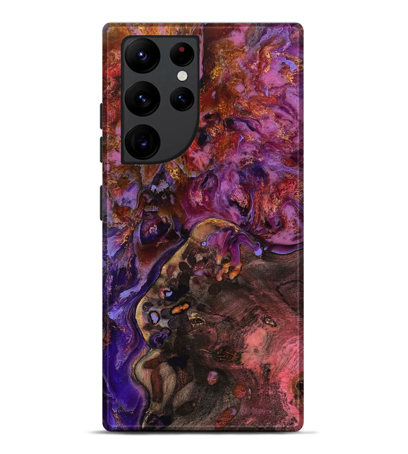 Galaxy S22 Ultra Wood Live Edge Phone Case - Latifah (Red, 799677)