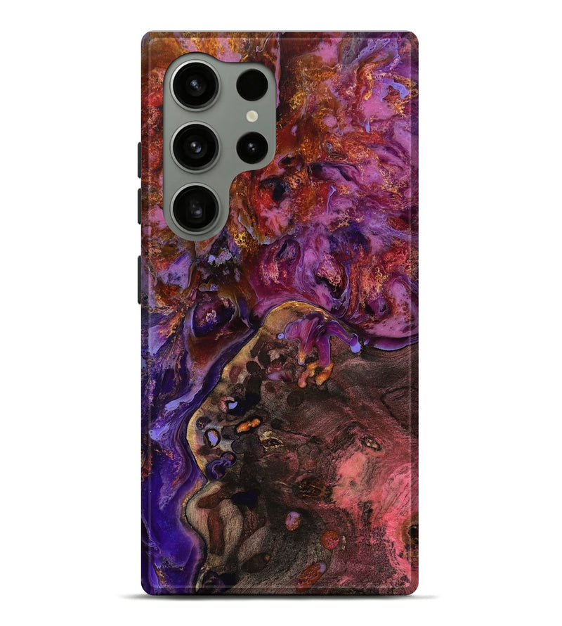 Galaxy S24 Ultra Wood Live Edge Phone Case - Latifah (Red, 799677)