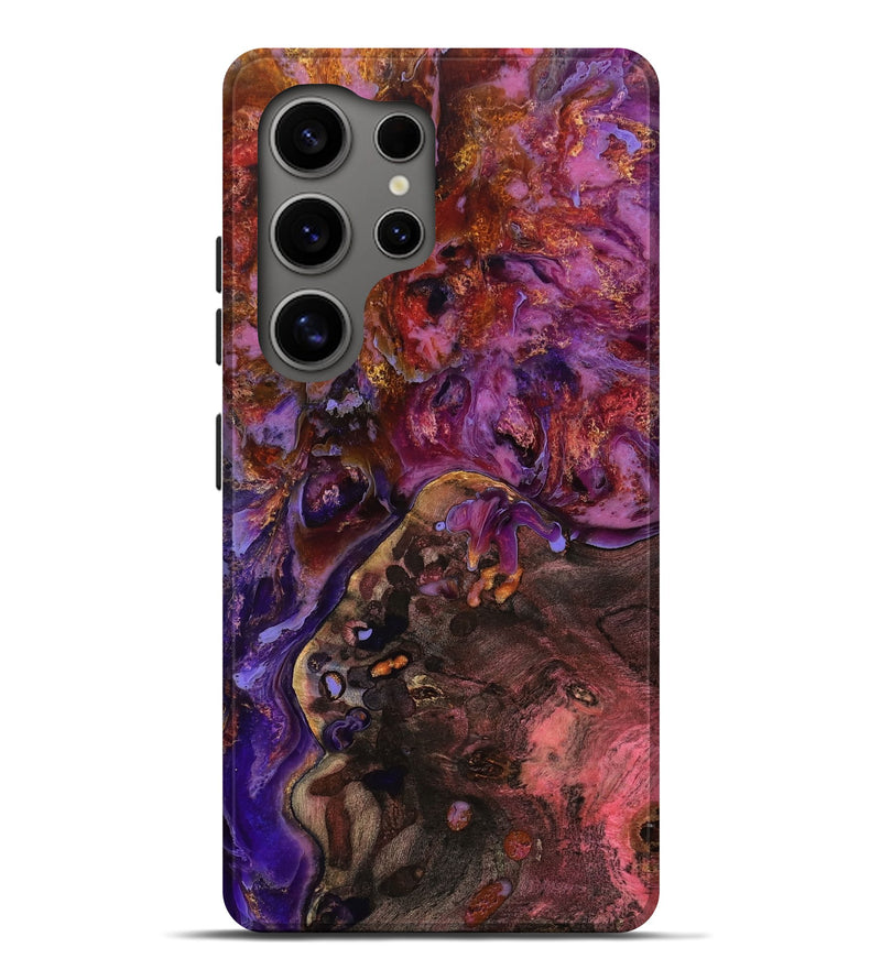 Galaxy S25 Ultra Wood Live Edge Phone Case - Latifah (Red, 799677)