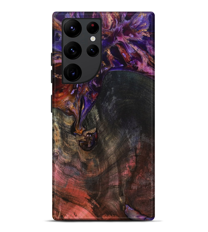 Galaxy S22 Ultra Wood Live Edge Phone Case - Eugene (Red, 799678)