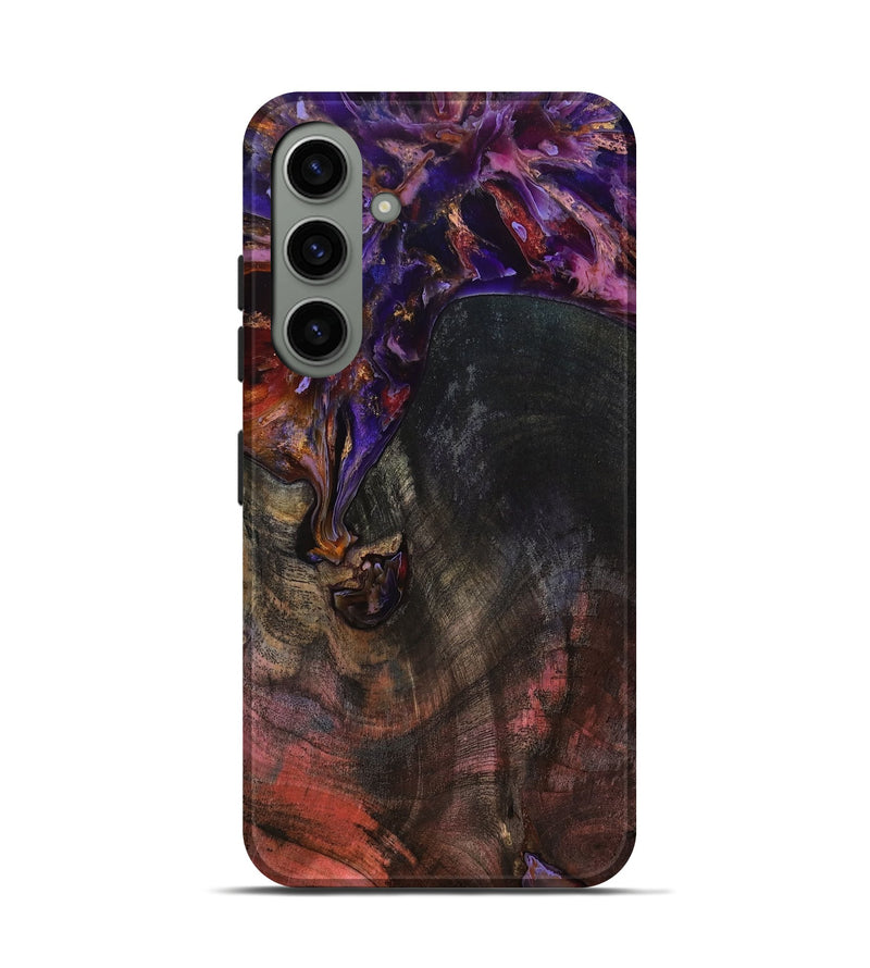 Galaxy S24 Wood Live Edge Phone Case - Eugene (Red, 799678)