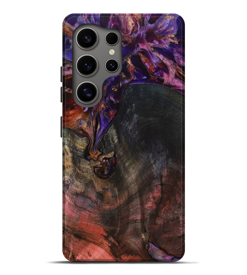 Galaxy S25 Ultra Wood Live Edge Phone Case - Eugene (Red, 799678)