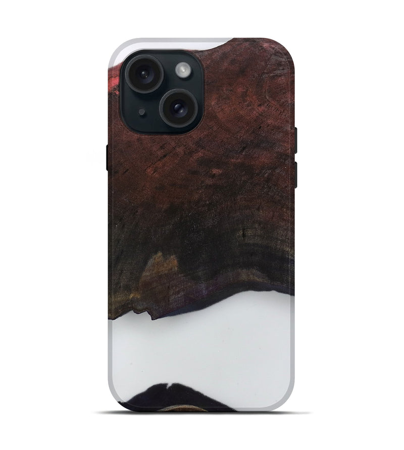 iPhone 15 Wood Live Edge Phone Case - Clare (Clear, 799679)