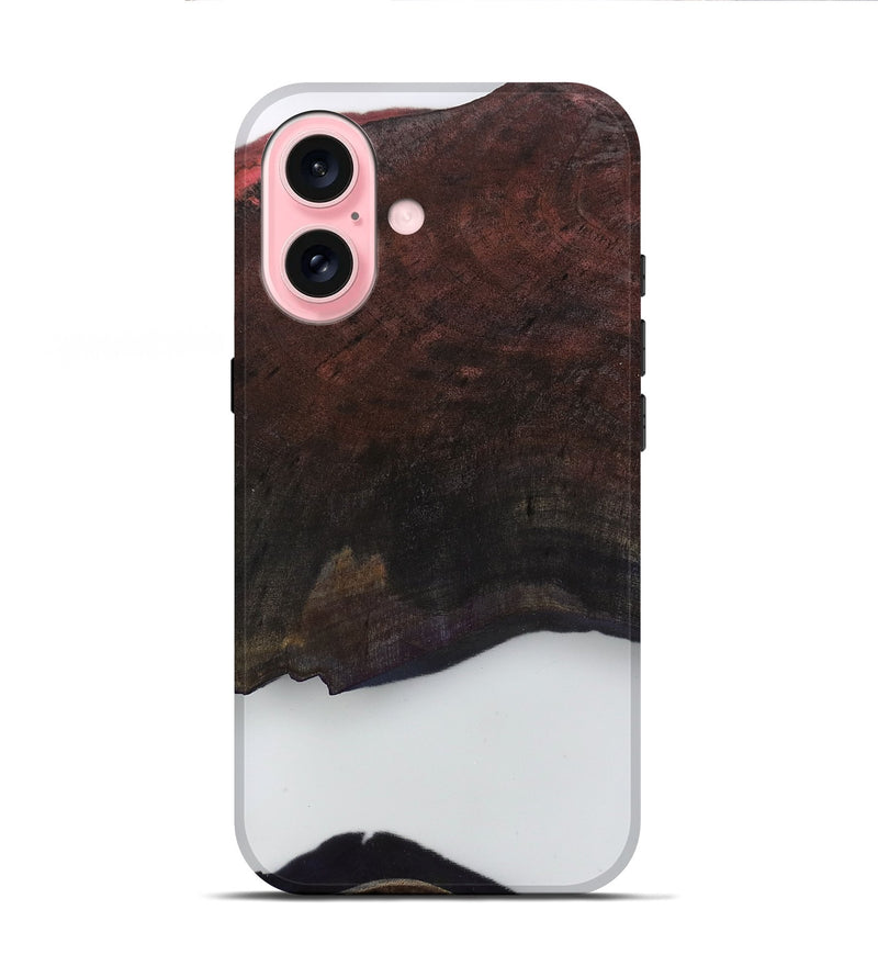 iPhone 16 Wood Live Edge Phone Case - Clare (Clear, 799679)