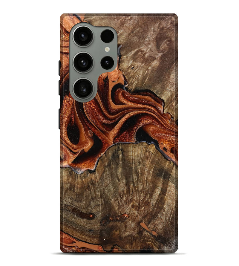 Galaxy S24 Ultra Wood Live Edge Phone Case - Giana (Red, 799681)