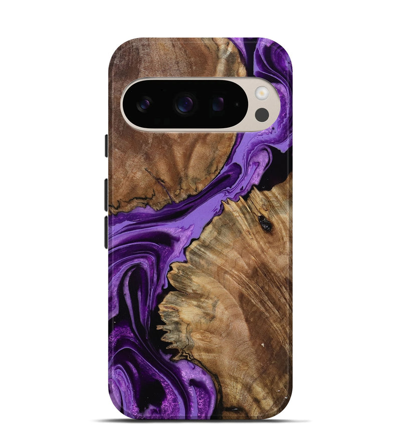 Pixel 10 Wood Live Edge Phone Case - Florine (Purple, 799683)