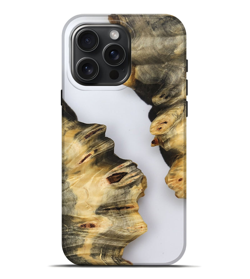 iPhone 16 Pro Max Wood Live Edge Phone Case - Eliam (Clear, 799684)