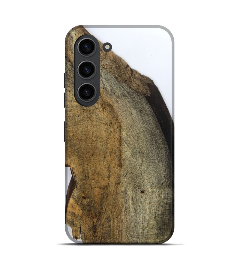 Galaxy S23 Wood Live Edge Phone Case - Rachel (Clear, 799685)