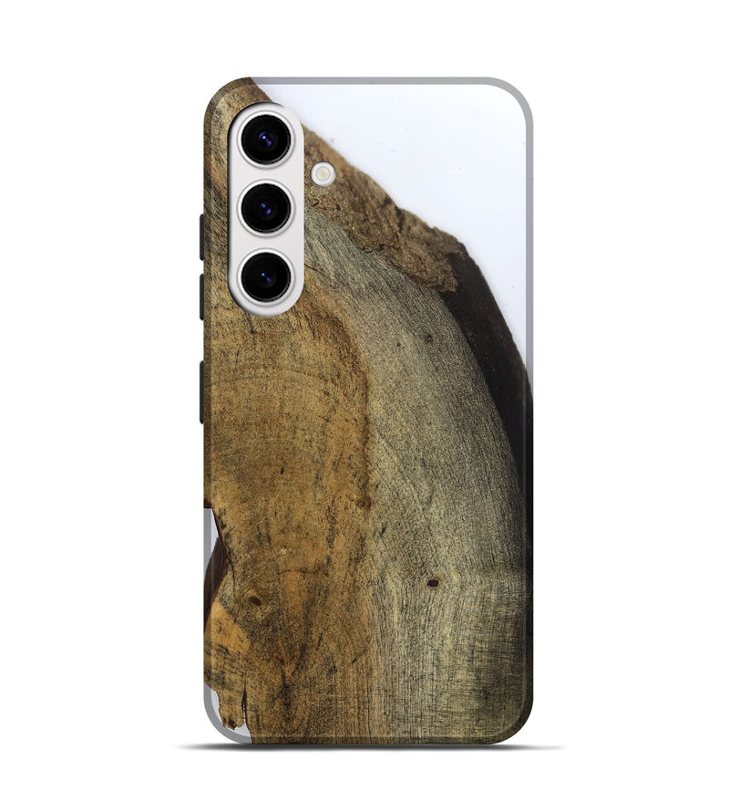 Galaxy S25 Wood Live Edge Phone Case - Rachel (Clear, 799685)