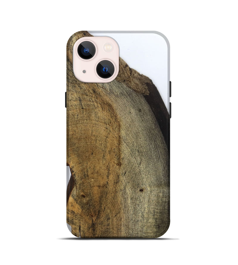 iPhone 13 mini Wood Live Edge Phone Case - Rachel (Clear, 799685)