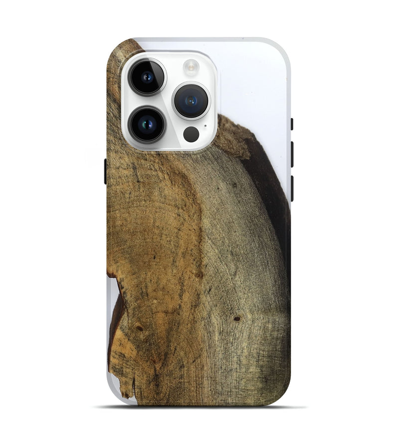 iPhone 15 Pro Wood Live Edge Phone Case - Rachel (Clear, 799685)