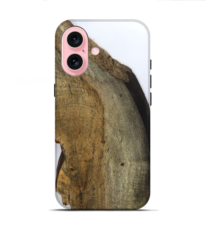 iPhone 16 Wood Live Edge Phone Case - Rachel (Clear, 799685)