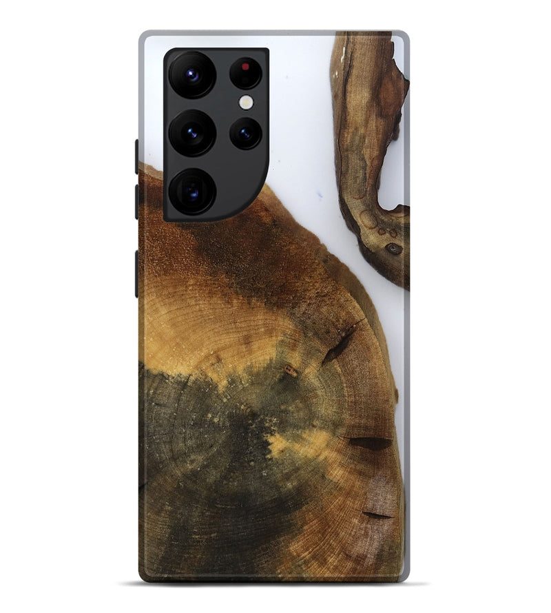 Galaxy S22 Ultra Wood Live Edge Phone Case - Howard (Clear, 799686)