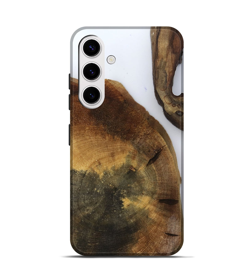 Galaxy S25 Wood Live Edge Phone Case - Howard (Clear, 799686)