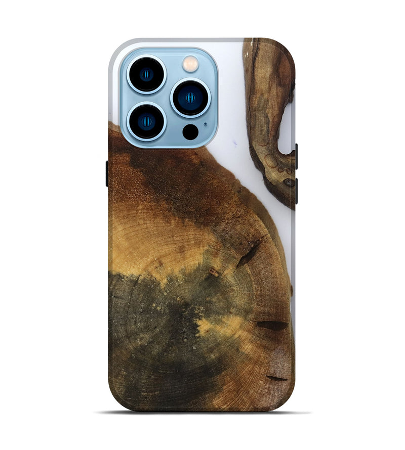 iPhone 14 Pro Wood Live Edge Phone Case - Howard (Clear, 799686)