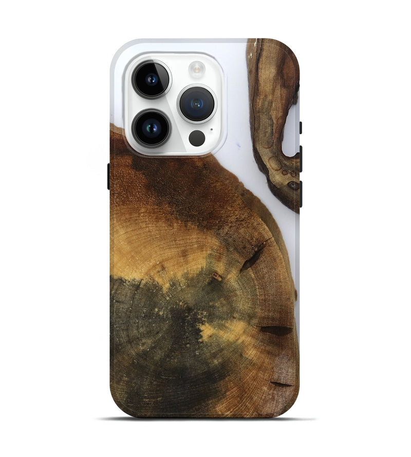 iPhone 15 Pro Wood Live Edge Phone Case - Howard (Clear, 799686)