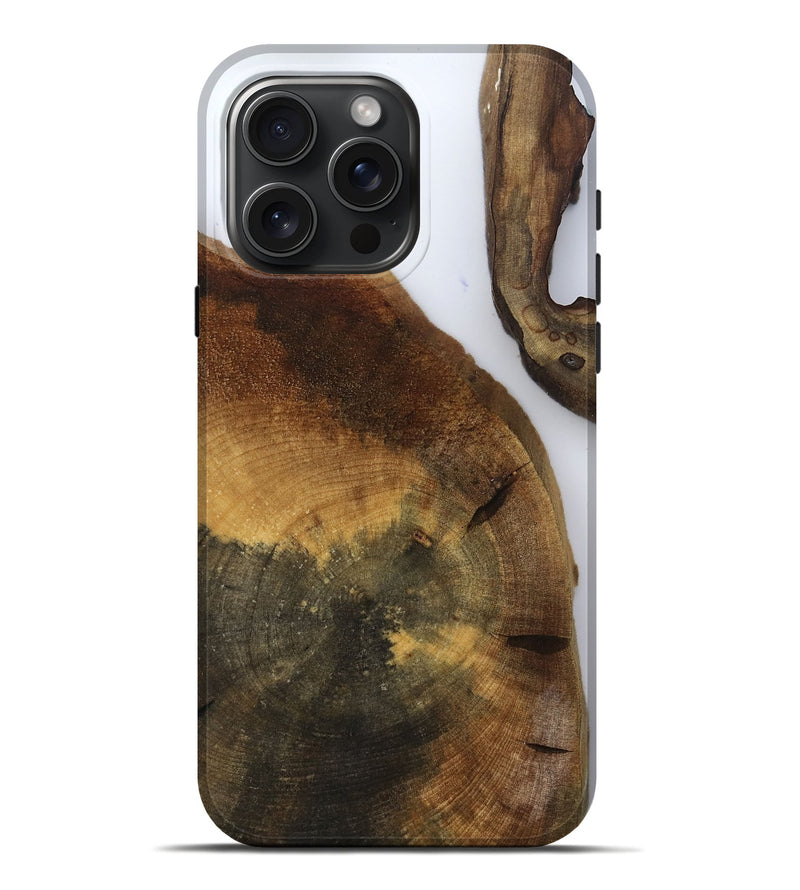 iPhone 16 Pro Max Wood Live Edge Phone Case - Howard (Clear, 799686)