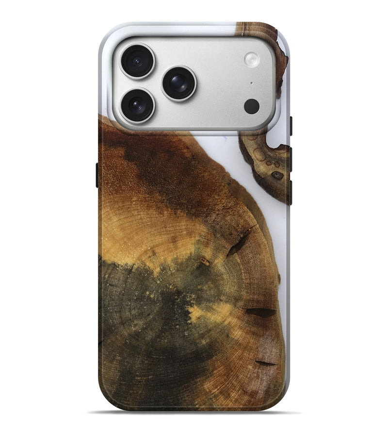 iPhone 17 Pro Max Wood Live Edge Phone Case - Howard (Clear, 799686)