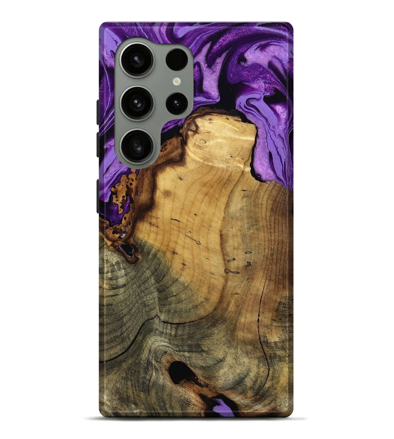 Galaxy S24 Ultra Wood Live Edge Phone Case - Ivy (Purple, 799687)