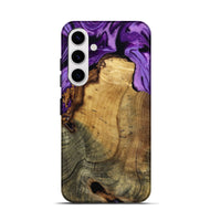 Galaxy S25 Wood Live Edge Phone Case - Ivy (Purple, 799687)
