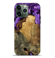 iPhone 13 Pro Max Wood Live Edge Phone Case - Ivy (Purple, 799687)