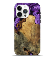 iPhone 15 Pro Max Wood Live Edge Phone Case - Ivy (Purple, 799687)
