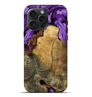 iPhone 16 Pro Max Wood Live Edge Phone Case - Ivy (Purple, 799687)