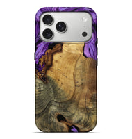 iPhone 17 Pro Max Wood Live Edge Phone Case - Ivy (Purple, 799687)