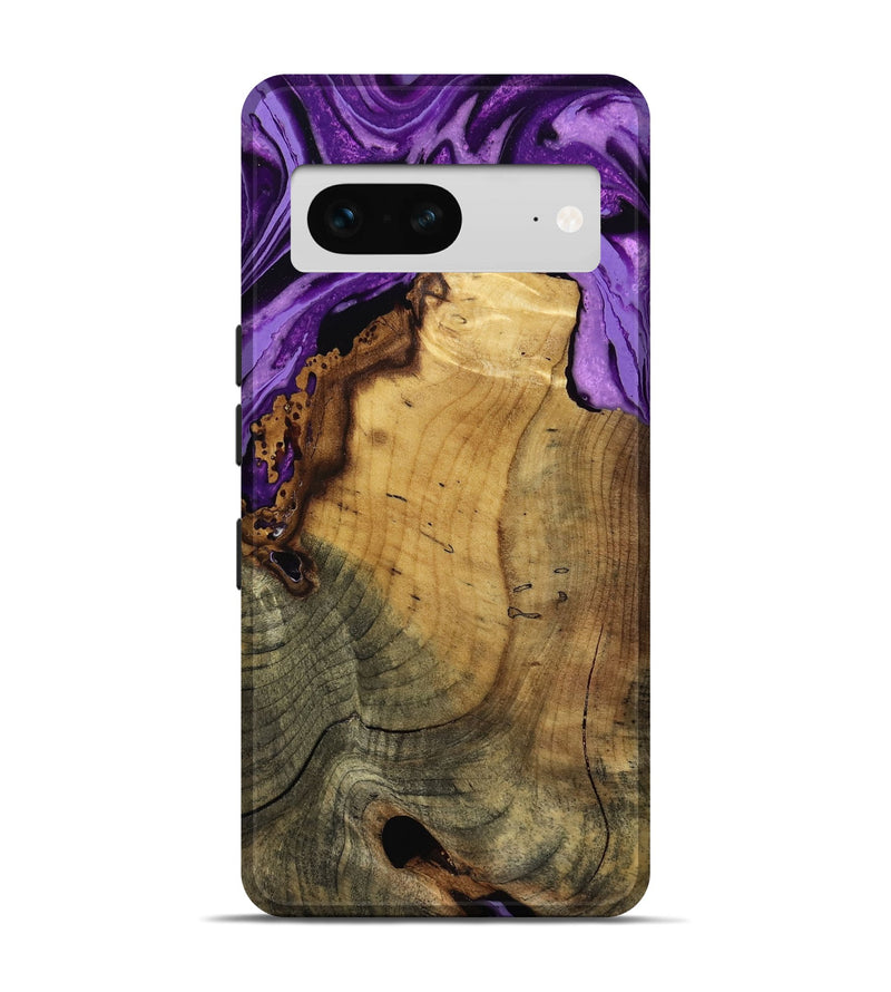 Pixel 7 Wood Live Edge Phone Case - Ivy (Purple, 799687)