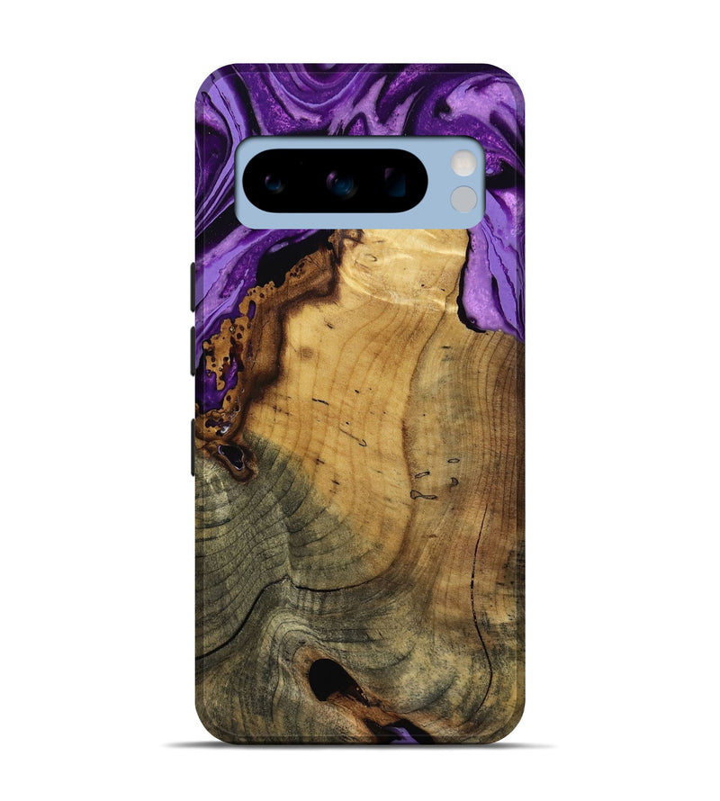 Pixel 8 Pro Wood Live Edge Phone Case - Ivy (Purple, 799687)