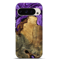Pixel 9 Pro XL Wood Live Edge Phone Case - Ivy (Purple, 799687)
