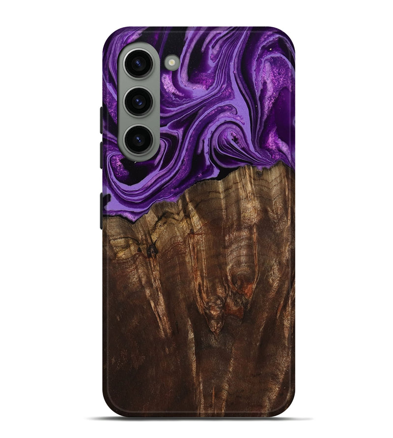 Galaxy S23 Plus Wood Live Edge Phone Case - Hellen (Purple, 799688)