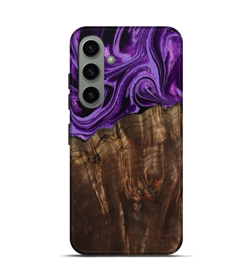 Galaxy S24 Wood Live Edge Phone Case - Hellen (Purple, 799688)