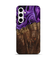 Galaxy S25 Wood Live Edge Phone Case - Hellen (Purple, 799688)