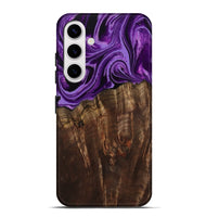Galaxy S25 Plus Wood Live Edge Phone Case - Hellen (Purple, 799688)