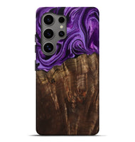 Galaxy S25 Ultra Wood Live Edge Phone Case - Hellen (Purple, 799688)