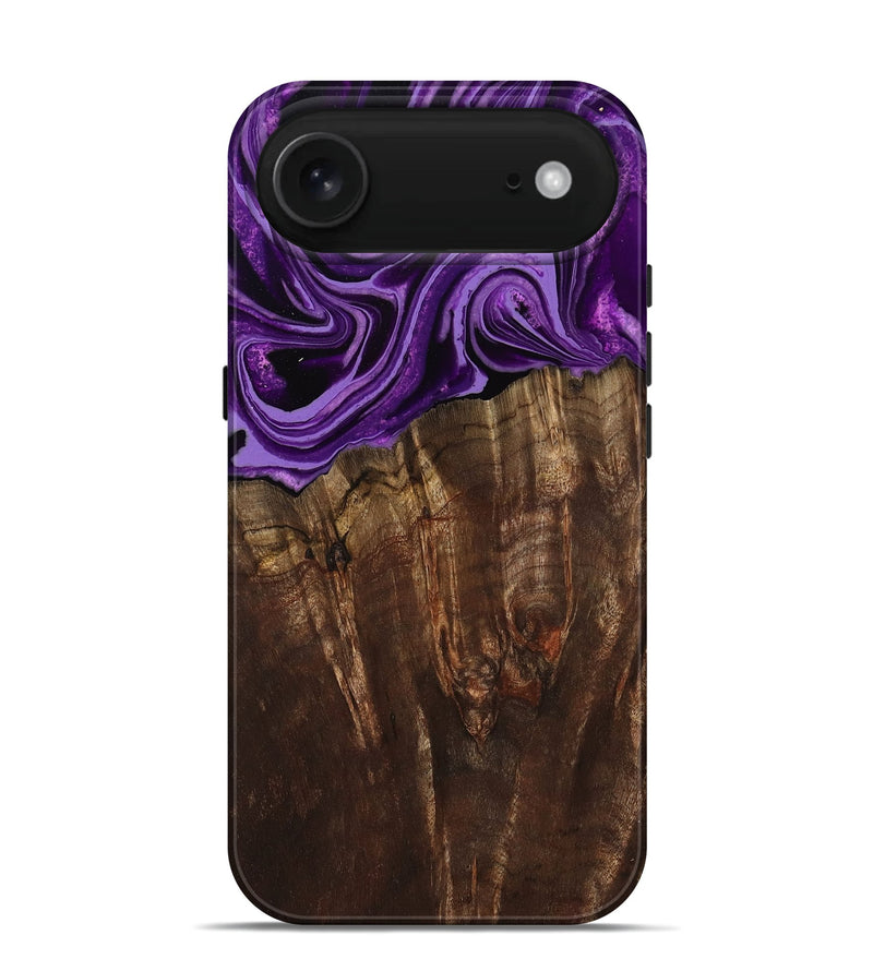 iPhone 17 Air Wood Live Edge Phone Case - Hellen (Purple, 799688)
