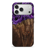 iPhone 17 Pro Max Wood Live Edge Phone Case - Hellen (Purple, 799688)
