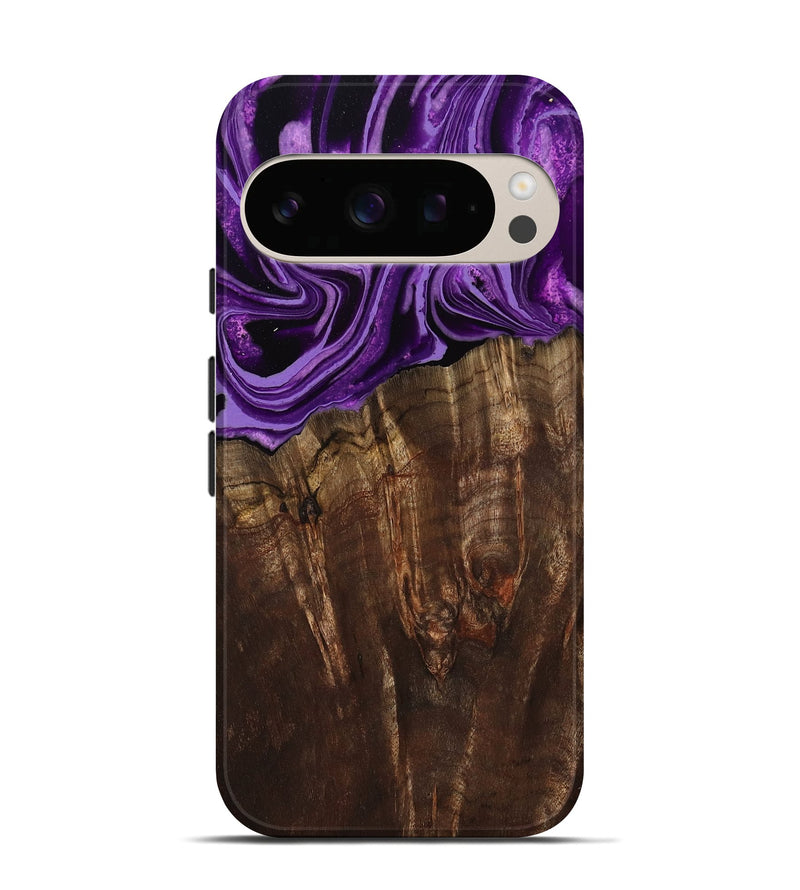 Pixel 10 Wood Live Edge Phone Case - Hellen (Purple, 799688)