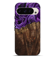 Pixel 9 Pro XL Wood Live Edge Phone Case - Hellen (Purple, 799688)