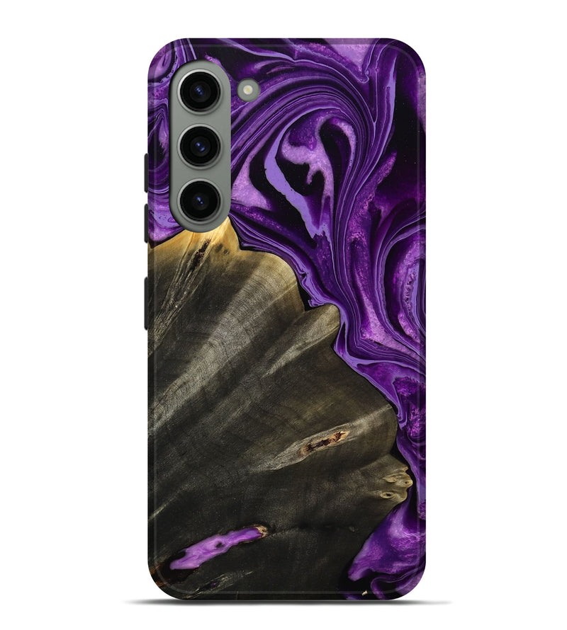 Galaxy S23 Plus Wood Live Edge Phone Case - Toccara (Purple, 799689)