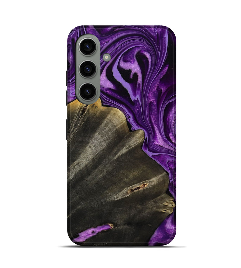 Galaxy S24 Wood Live Edge Phone Case - Toccara (Purple, 799689)